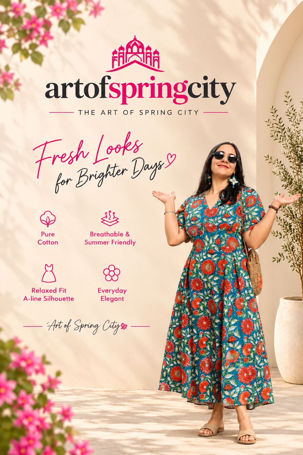 Art of Pink City - Pure Cotton Co-ords